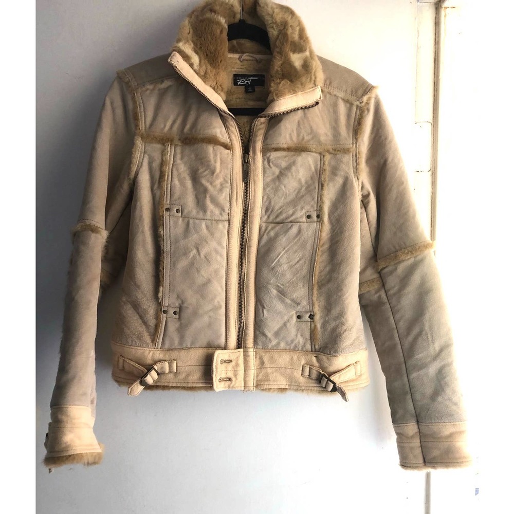 Black Rivet Vintage Suede Jacket S Bomber brown